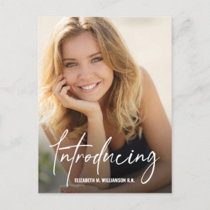 Cartão Postal De Anúncio Apresentando Enfermeira Graduada Foto Personalizad