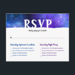 Cartão Postal De Anúncio Aquarela Azul Roxo Galáxia Bar Mitzvah RSVP<br><div class="desc">Cartões postais de cor-de-água azul e roxo rsvp que você pode personalizar para sua festa de bar do taco mitzvah! A design de galáxia elegante e tonta ilustrada por Raphaela Wilson também funciona perfeitamente para as celebrações de b'não / b'nai mitzvah também. Ao personalizar ainda mais estas placas rsvp de...</div>