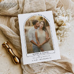 Cartão Postal De Anúncio Arch Modern Arch Boho com Fotografia Salvar a Data<br><div class="desc">Crie um cartão de data único e único com este arco moderno com design de fotos! Basta adicionar sua foto e mudar o texto. Edite facilmente as cores de todos os elementos e do plano de fundo para corresponder à sua paleta de cores!</div>