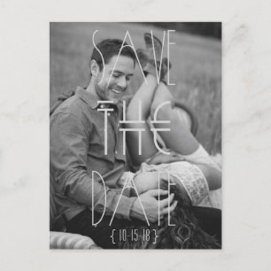 Cartão Postal De Anúncio Art Deco   Madern Bohemian   Salvar a data