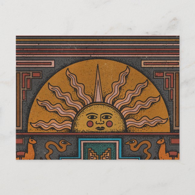 Cartão Postal De Anúncio Arte Inca (Frente)