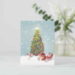 Cartão Postal De Anúncio Árvore de Natal