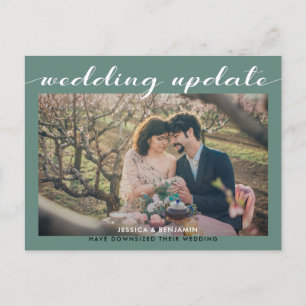 Cartão Postal De Anúncio Atualização de casamento   Casamento menor