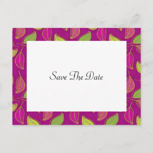 Cartão Postal De Anúncio Autumn Weding Save The Date Postcard