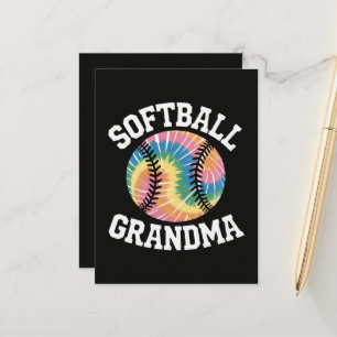 Cartão Postal De Anúncio Avó de Softbol