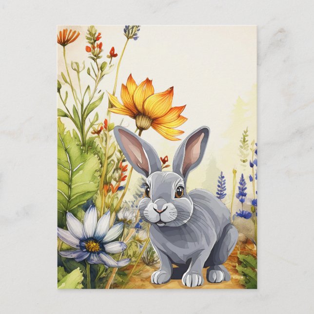 CARTÃO POSTAL DE ANÚNCIO BAIXO DA CAMINHADA DE BUNNY (Frente)