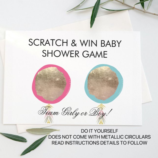 Cartão Postal De Anúncio Balão Tassel Sexo do Bebê Revelar Cartão de Presen (Criador carregado)