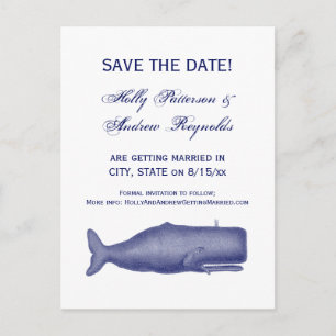 Cartão Postal De Anúncio Baleia do século XIX Desenho de Vintage N