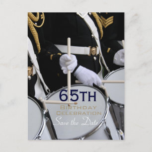 Cartão Postal De Anúncio Banda Real Britânica 65º Aniversário Salve a Data