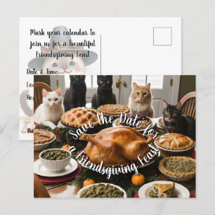 Cartão Postal De Anúncio Banquete de Amizade