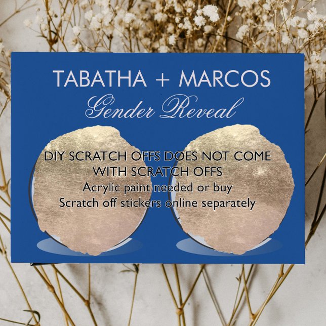 Cartão Postal De Anúncio Baseball Gender Revement DIY Scratts Cards (Criador carregado)