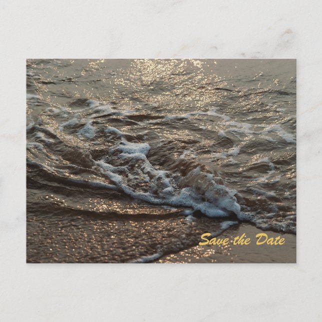 Cartão Postal De Anúncio Beach Serenity Salve o Cartão-Postal de Data (Frente)