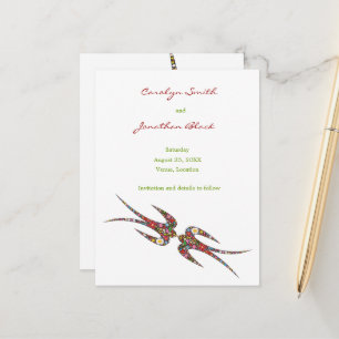 Cartão Postal De Anúncio Beijar Flores De Mola De Engorda Chic Salvar A Dat