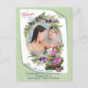 Cartão Postal De Anúncio Bem-vinda é uma Primavera