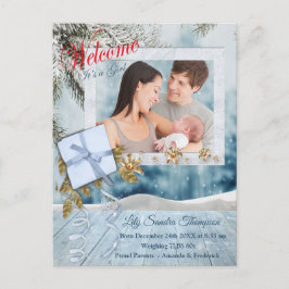 Cartão Postal De Anúncio Bem-vindo, é uma menina