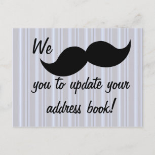 Cartão Postal De Anúncio Bigode em Movimento