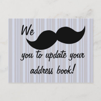 Cartão Postal De Anúncio Bigode em Movimento