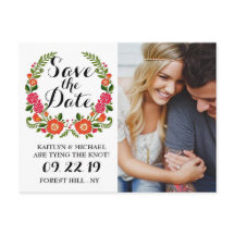 Bohemian Summer Photo Weding The Date (Casamento d