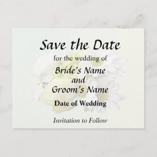 Cartão Postal De Anúncio Bouquet in Shades of White and Yellow