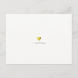 Cartão Postal De Anúncio branco minimalista e elegante, salva-a-data