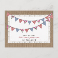 Burlap Inspirou Gingham Flags Florais Para Salvar 