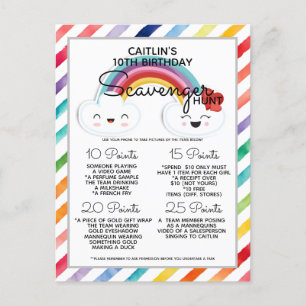 Cartão Postal De Anúncio Caça ao tesouro na floresta de madeira da natureza