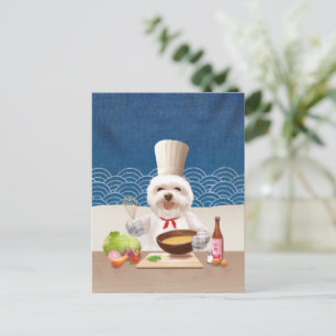 Cartão Postal De Anúncio Cachorro Chefzinho