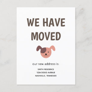 Cartão Postal De Anúncio Cachorro Ilustrado Bonito Que Deslocámos