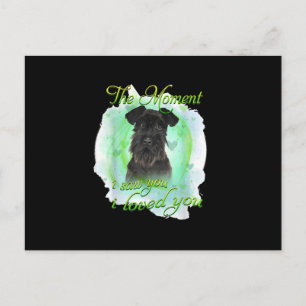 Cartão Postal De Anúncio Cachorro Schnauzer - Eu Te Adorei A Camiseta