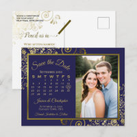 Calendário de Foto para Salvar a Data de Casamento