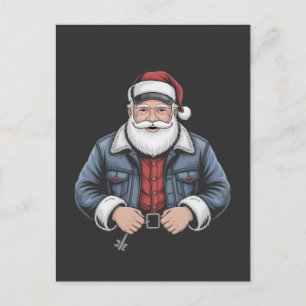 Cartão Postal De Anúncio Caminhão Engraçado de Natal