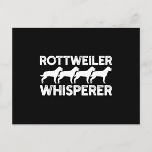 Cartão Postal De Anúncio Camiseta Rottweiler