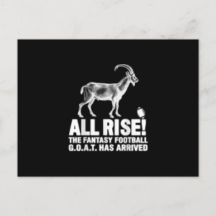 Cartão Postal De Anúncio Campeão da Liga Fantasia - Presente de Futebol