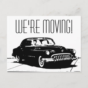 Cartão Postal De Anúncio Carro Antigo