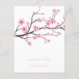 CARTÃO POSTAL DE ANÚNCIO CARTÃO DE ANÚNCIO: FLORADAS DE SAKURA
