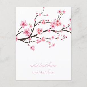 CARTÃO POSTAL DE ANÚNCIO CARTÃO DE ANÚNCIO: FLORADAS DE SAKURA