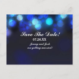 Cartão Postal De Anúncio Cartão de Guardar Data de Casamento Céu Azul Meia-