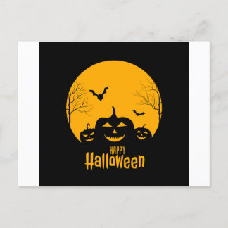 Cartão Postal De Anúncio Cartão de halloween