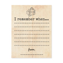 Cartão de Memória de Formatura Vintage