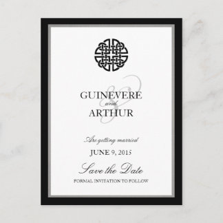 Cartão Postal De Anúncio Cartão de Noivado Nó de Amor Celta Clássico