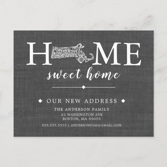 Cartão Postal De Anúncio Cartão de Posto de Anunciamento Móvel de Estado MA (Frente)