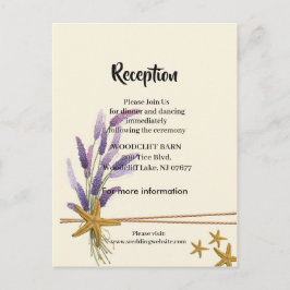 Cartão Postal De Anúncio Cartão de recepção simples e bonito