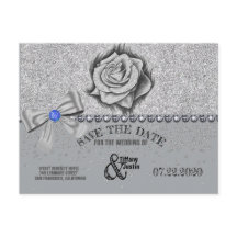 Cartão de Salvamento com Lantejoulas, Rosa, Diaman