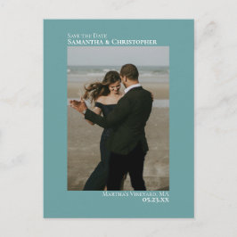 Cartão Postal De Anúncio Cartão de Save the Date de Casamento Minimalista V