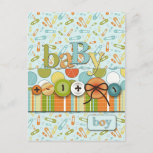 Cartão Postal De Anúncio Cartão-postal com um botão