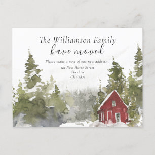 Cartão Postal De Anúncio Cartão-postal da alteração de endereço na flor