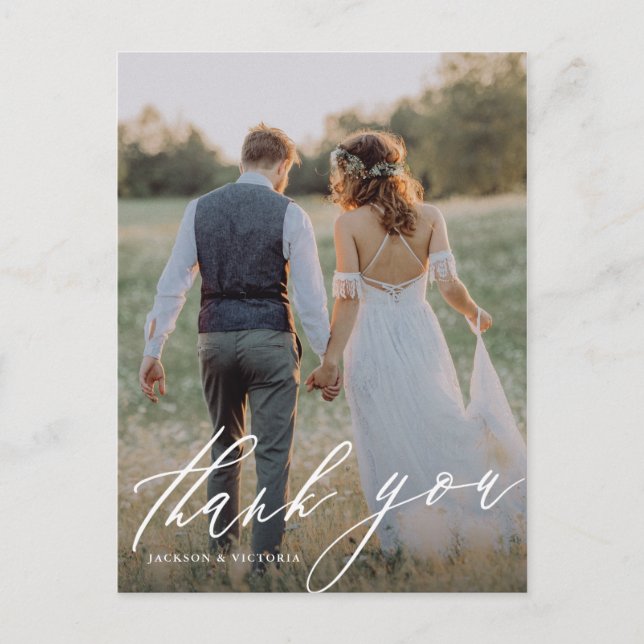 Cartão Postal De Anúncio Cartão-postal de agradecimento Vertical (Frente)