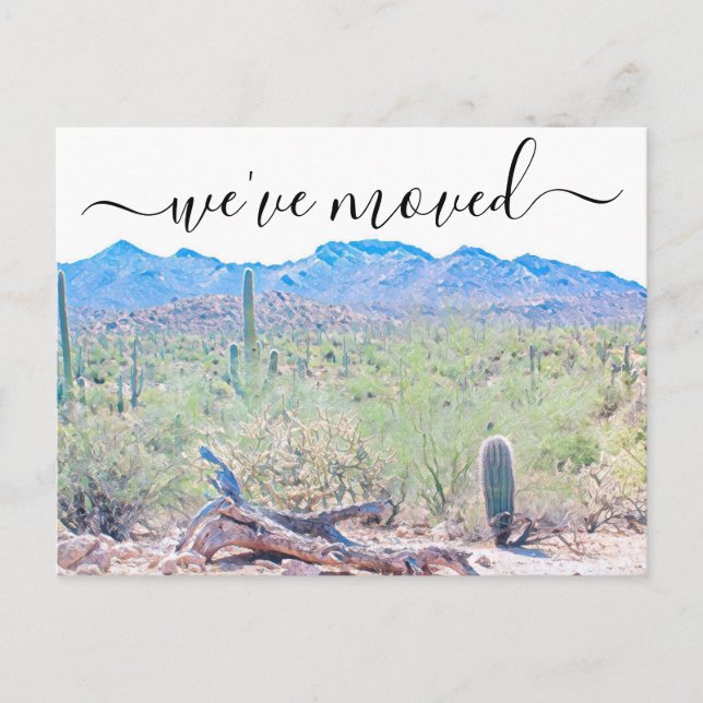 Cartão Postal De Anúncio Cartão-postal de arizona Desert Moving (Frente)