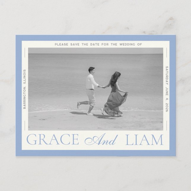 Cartão Postal De Anúncio Cartão-postal de Data de Salvamento de Imagem de B (Frente)