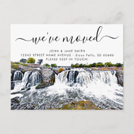 Cartão Postal De Anúncio Cartão-postal de lançamento móvel em cascata Sioux